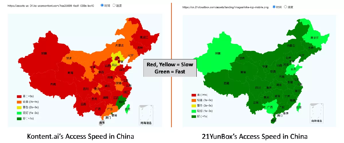 Kontent's headless CMS does not work out-of-the-box in China