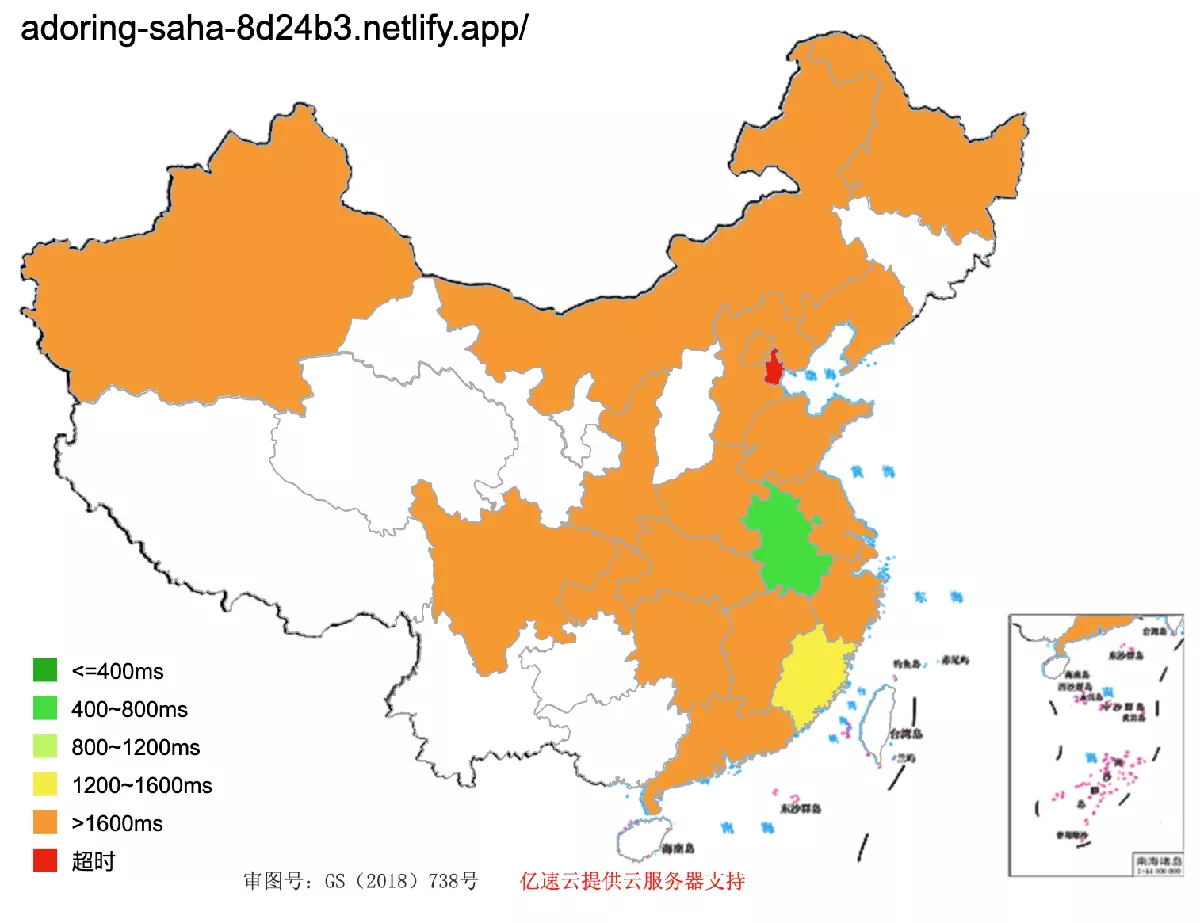 Netlify CDN loads test in China