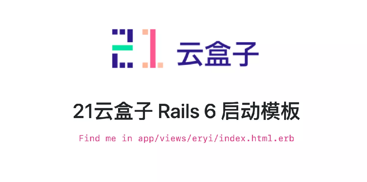  Screenshot of successful deployment of Rails startup template