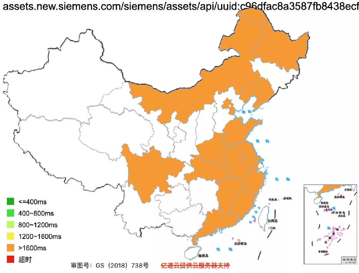 Siemens' website accessibility in China