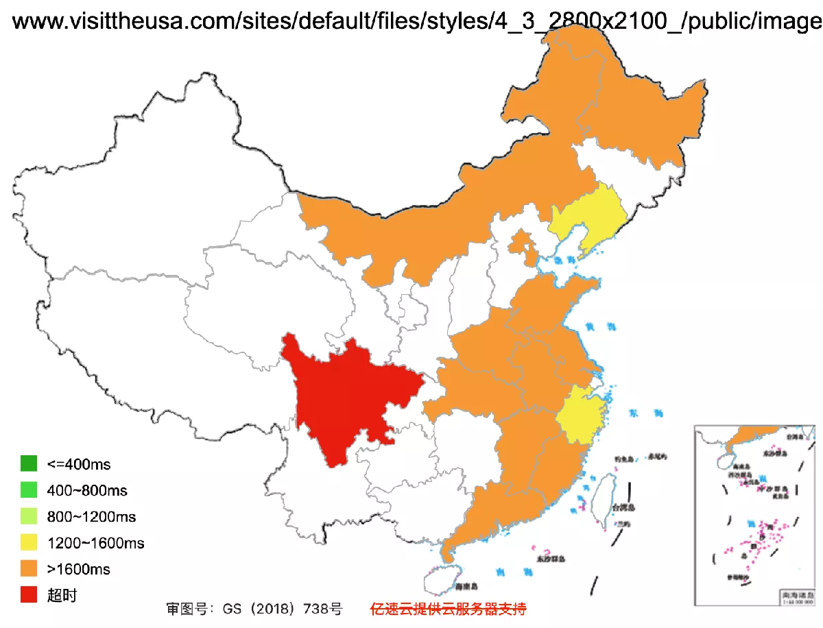 Images on Brand USA's website are not accessible in China