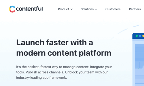 Modern content platform - Contentful