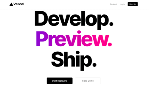 Deployment and hosting platform - Vercel